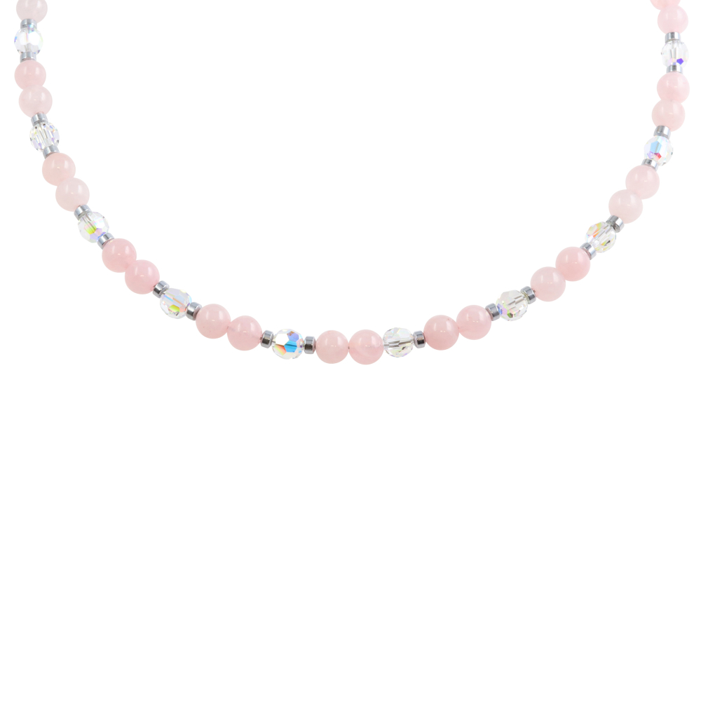 Maxi K. Collier Classic Rosenquarz